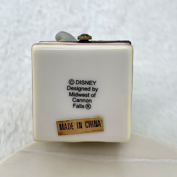 Disney Classic Pooh Christopher Robin Porcelain Hinged Trinket Box Vintage 90s - Picture 11 of 13
